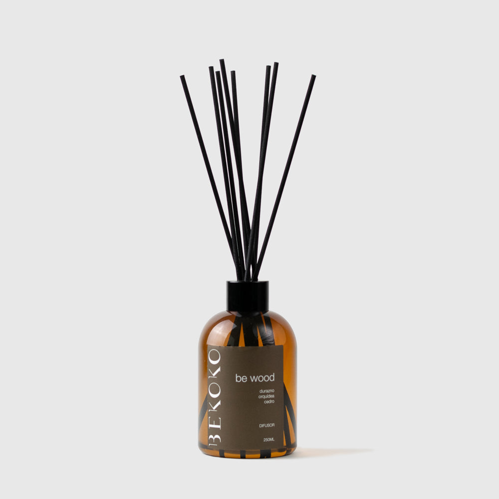 Difusor Ambiental con Varilla Aroma Be Wood Ámbar 250 ml BEKOKO- Depto51