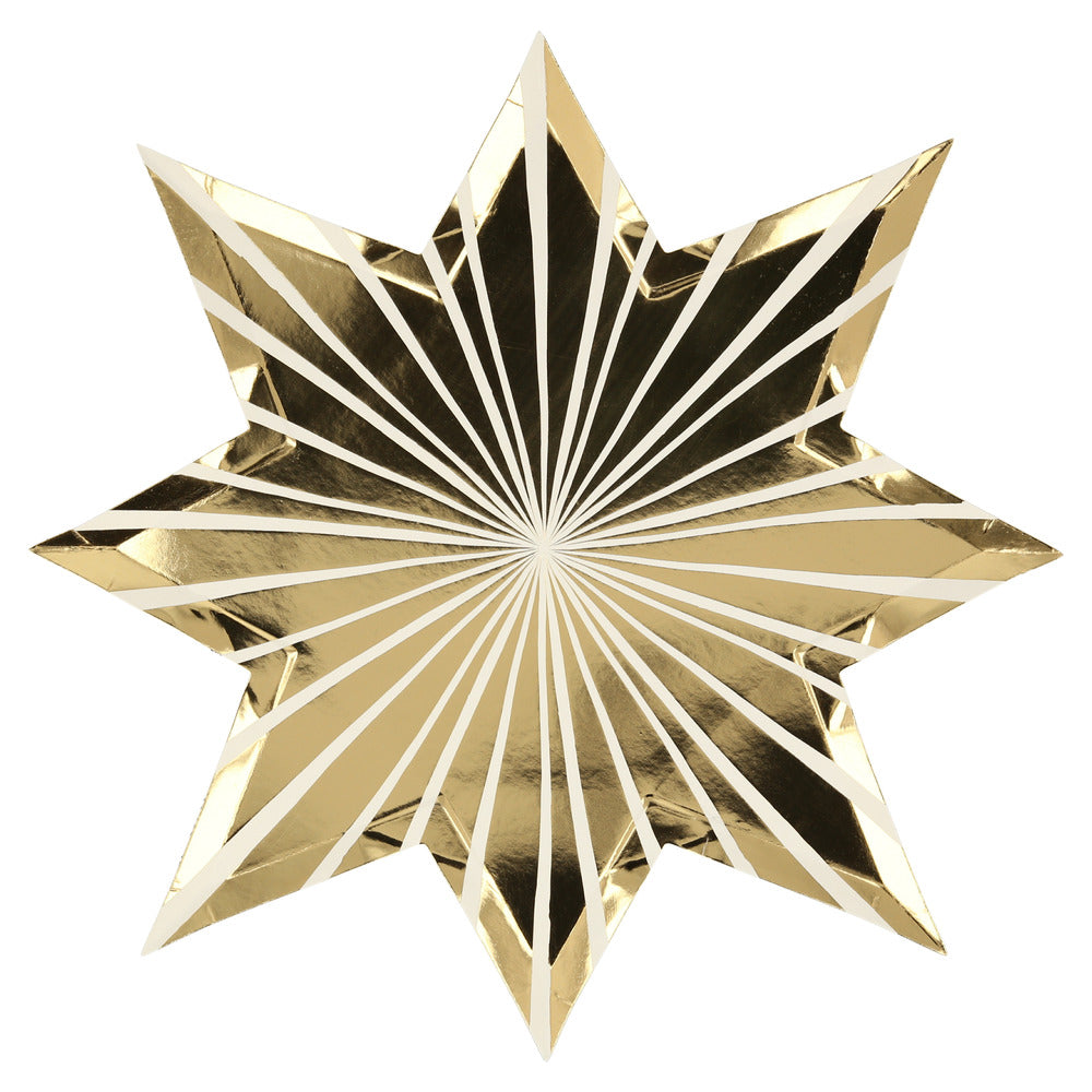 Set de 8 Platos Estrellas y Rayas Medianos MERI MERI- Depto51