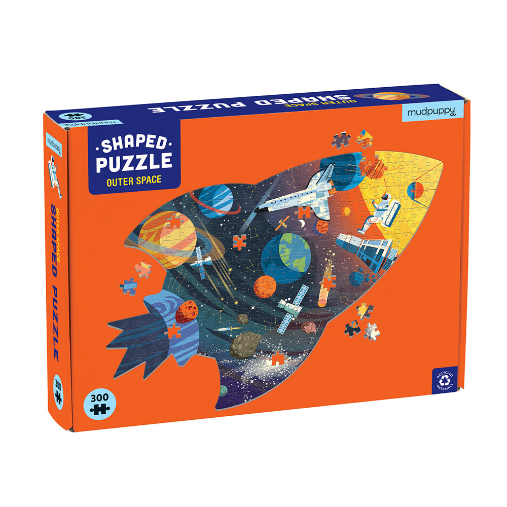Puzzle 300 Piezas con Forma Espacio Exterior MUDPUPPY- Depto51