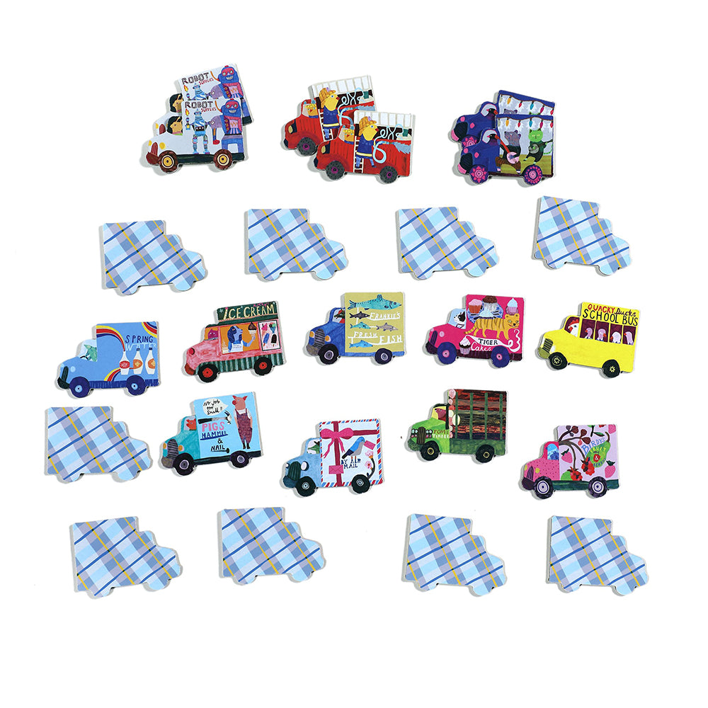 Pequeños Juegos Memorice Camiones EEBOO- Depto51