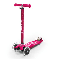 Scooter Maxi Deluxe Led Rosado