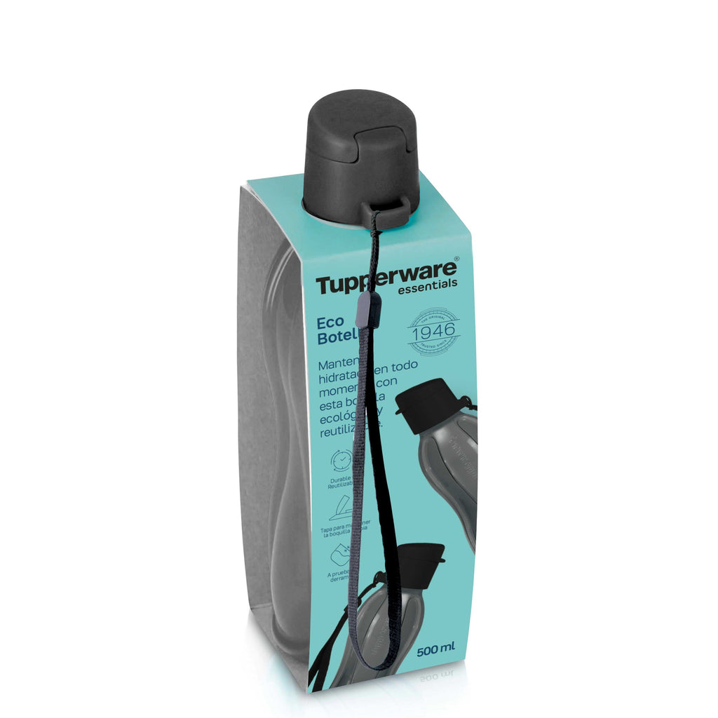 Botella de Agua 500 ml Negra TUPPERWARE- Depto51