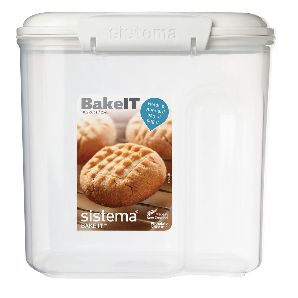 Pack de 4 contenedores herméticos de 2.4 litros con taza medidora Sistema® Bake It™ SISTEMA- Depto51
