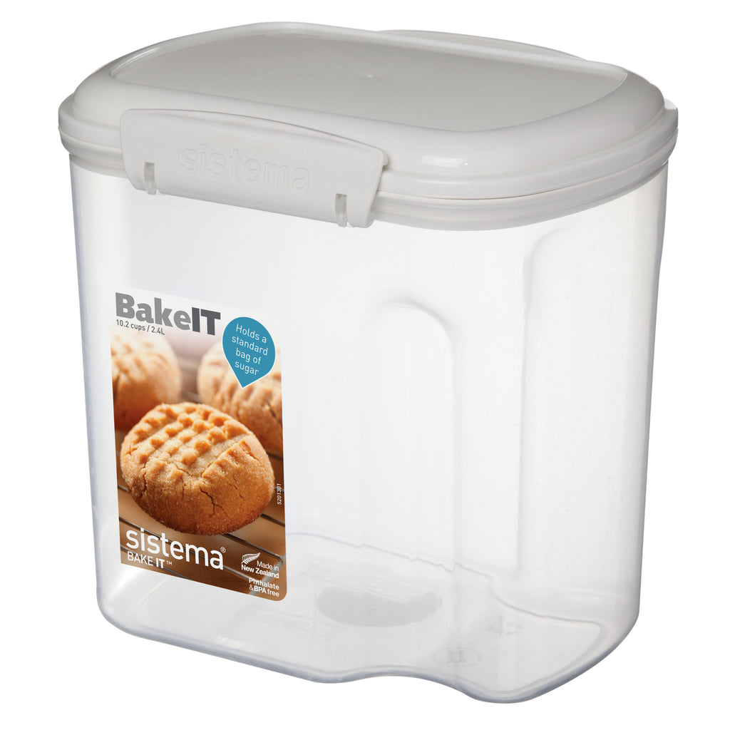 Pack de 4 contenedores herméticos de 2.4 litros con taza medidora Sistema® Bake It™ SISTEMA- Depto51