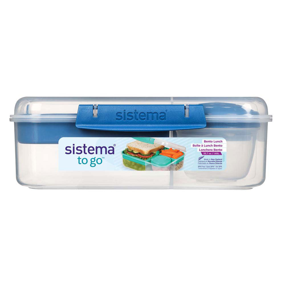 Pack de 4 contenedores herméticos Bento To Go con pote para Yogurt 1.65 L SISTEMA- Depto51