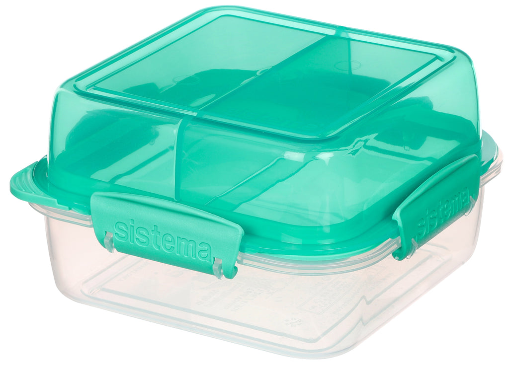 Pack de 4 contenedores herméticos apilables LunchStack ™ de 1,24 Litros Sistema® To Go™ SISTEMA- Depto51