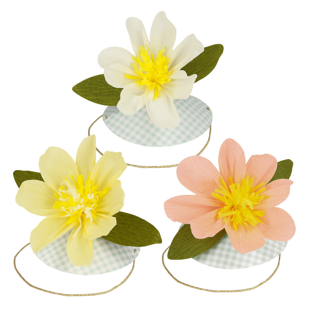 Sombreros con Flores de Papel MERI MERI- Depto51