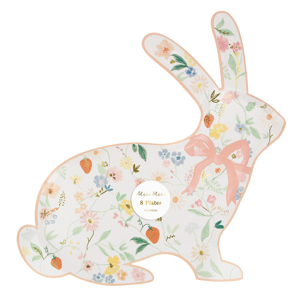 Platos con Forma de Conejo y Flores Elegantes MERI MERI- Depto51