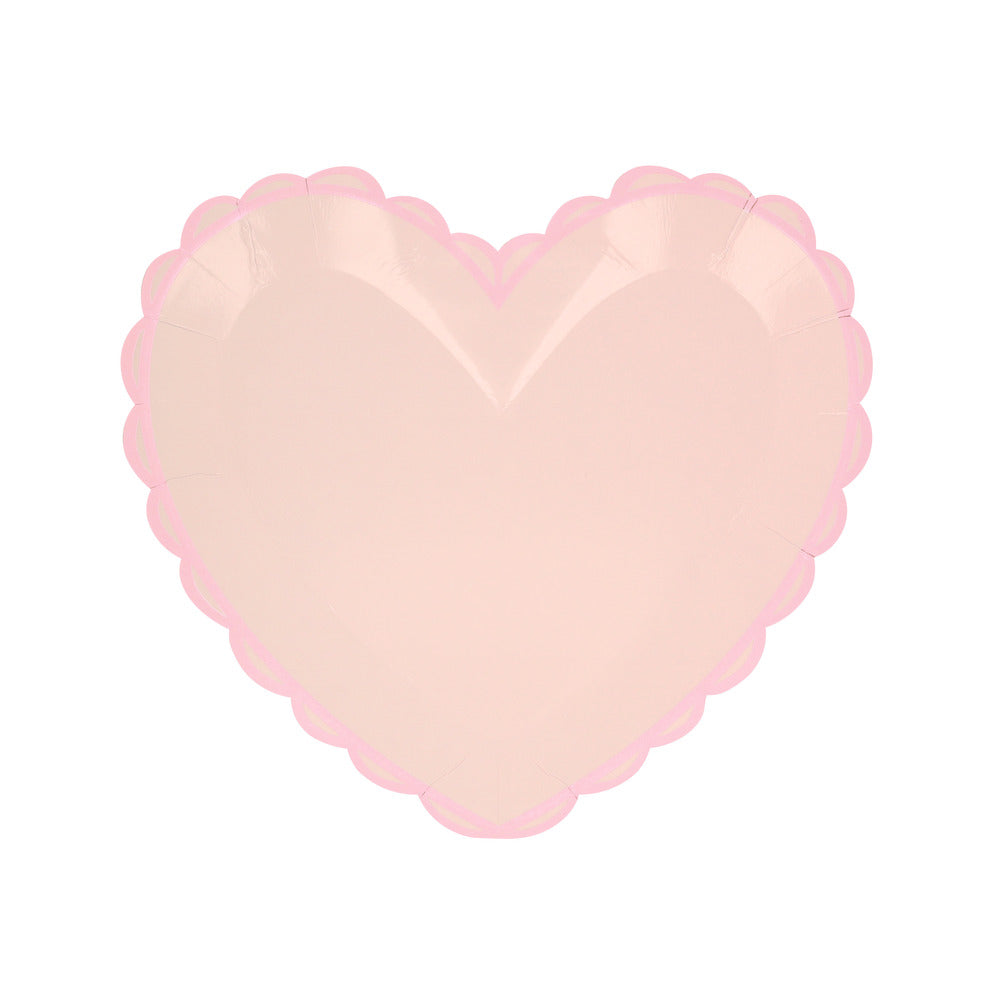 Platos con Forma de Corazón Pastel Pequeños MERI MERI- Depto51
