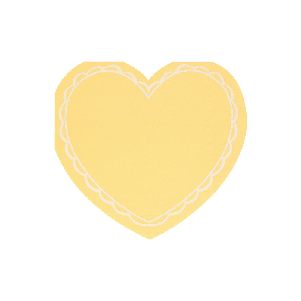 Servilletas con Forma de Corazón Pastel Grandes MERI MERI- Depto51