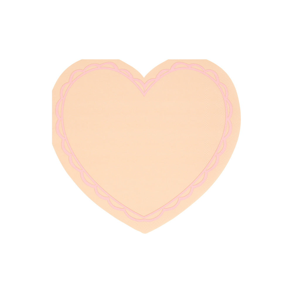 Servilletas con Forma de Corazón Pastel Grandes MERI MERI- Depto51