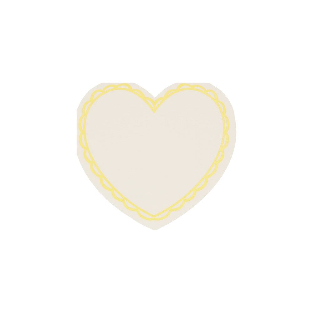 Servilletas con Forma de Corazón Pastel Pequeñas MERI MERI- Depto51