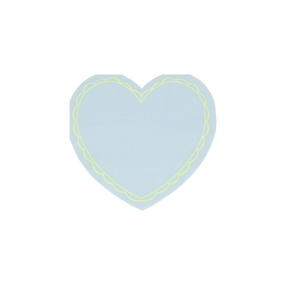Servilletas con Forma de Corazón Pastel Pequeñas MERI MERI- Depto51