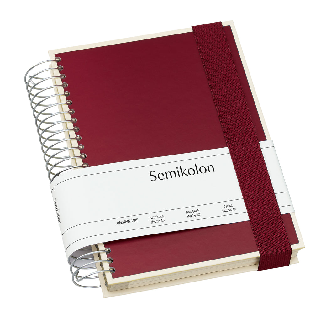 Cuaderno Espiral Mucho Burgundy SEMIKOLON- Depto51