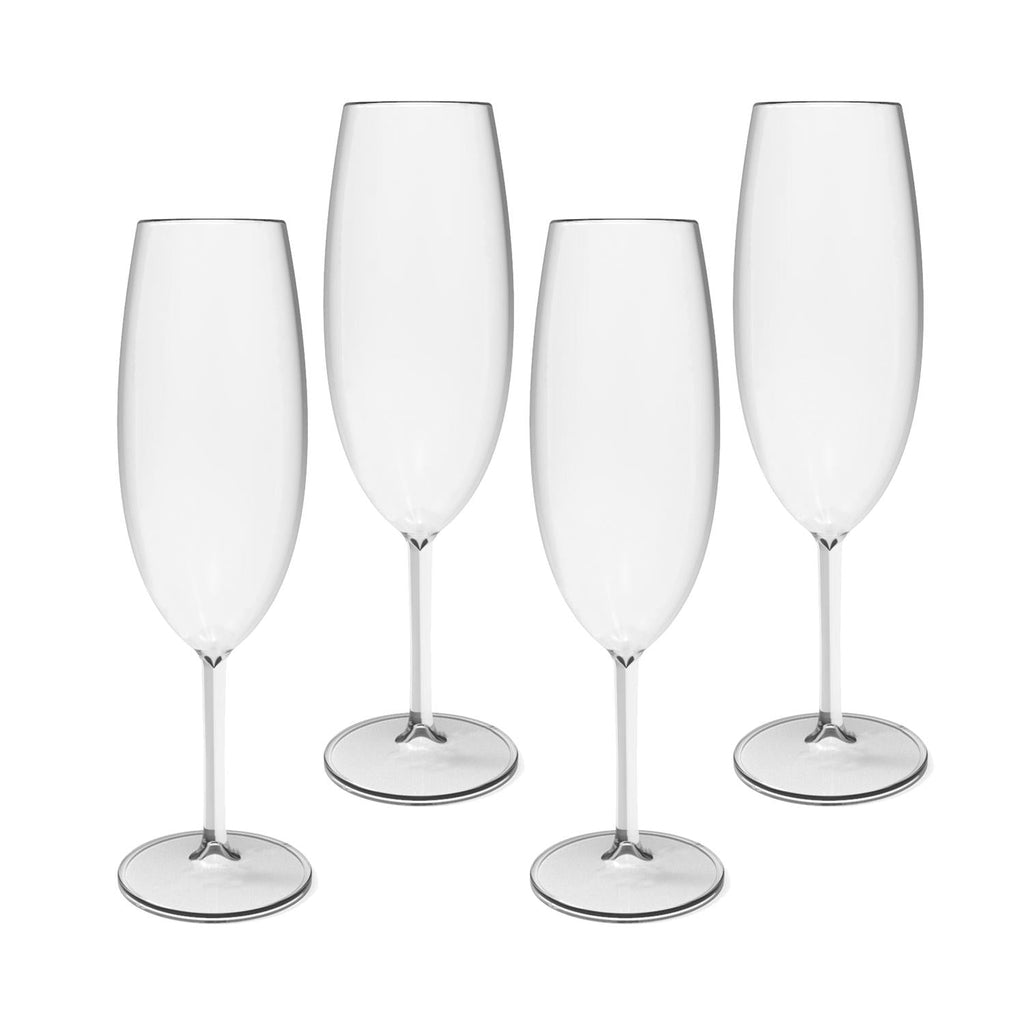 Set de 4 Copas Champagne Transparente OU- Depto51