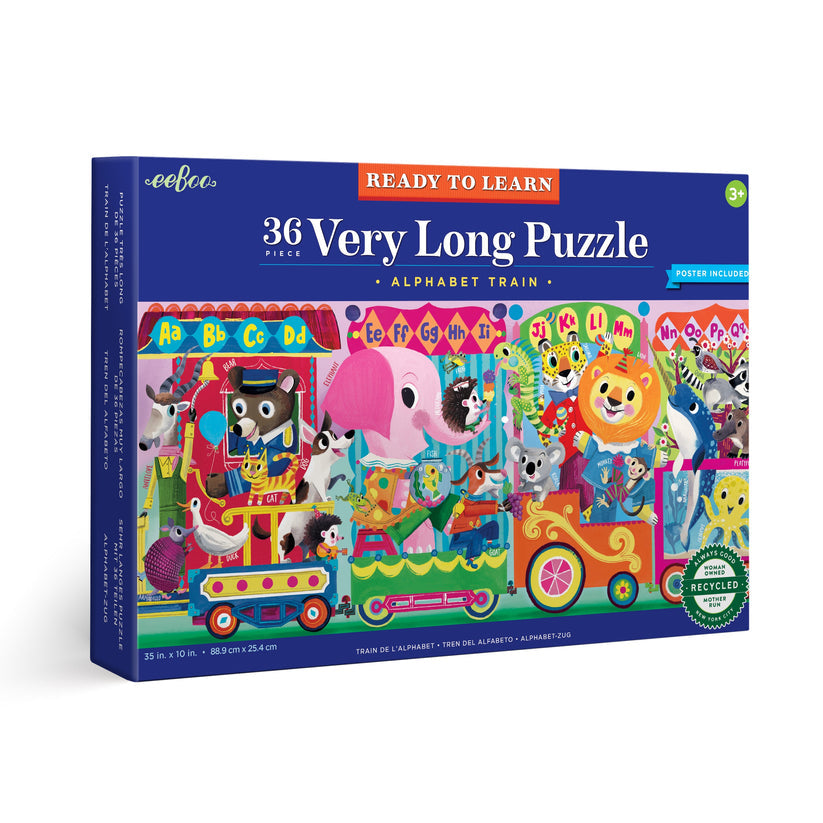Ready To Learn 36 pc Long Puzzle Alphabet Train EEBOO- Depto51