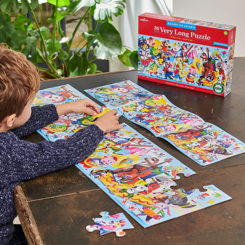 Ready To Learn 36 pc Long Puzzle Musical Parade EEBOO- Depto51