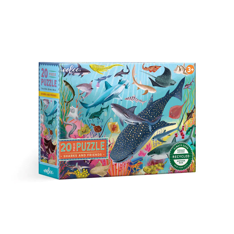 Puzzle 20 Piezas Sharks And Friends EEBOO- Depto51