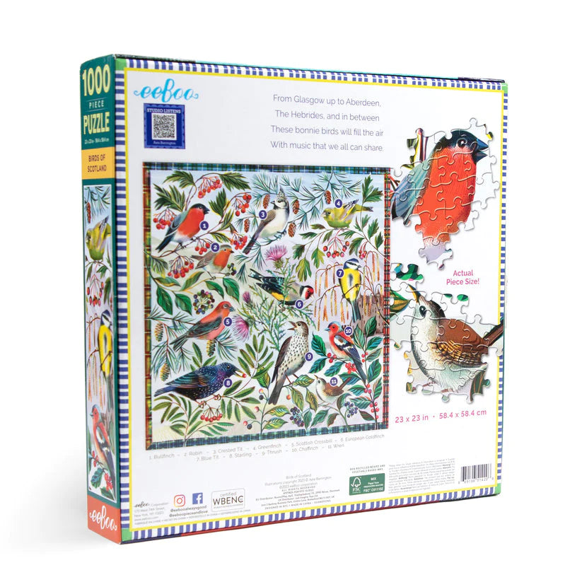 Puzzle 1000 Piezas Birds Of Scotland EEBOO- Depto51