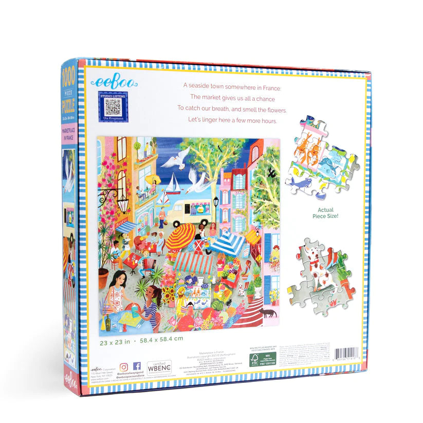 Puzzle 1000 Piezas Marketplace In France EEBOO- Depto51