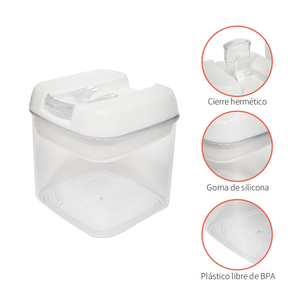 Pack 14 Contenedores Herméticos Plástico Blanco Simplit SIMPLIT- Depto51