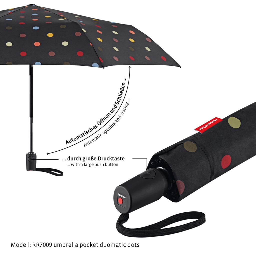 Paraguas Umbrella Pocket Duomatic Mixed Dots Red REISENTHEL- Depto51