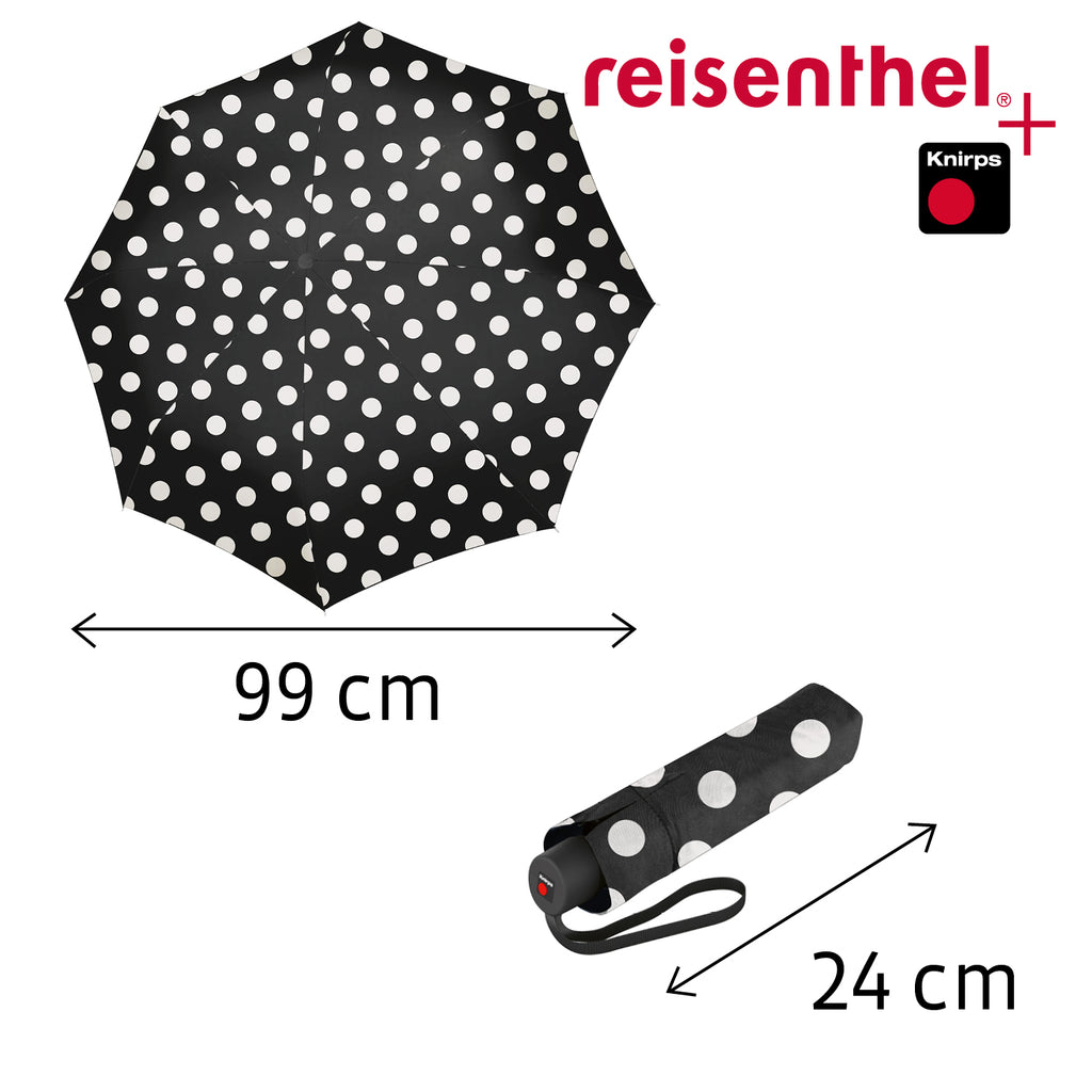 Paraguas Knirps+Reisenthel Pocket Classic Dots White REISENTHEL- Depto51