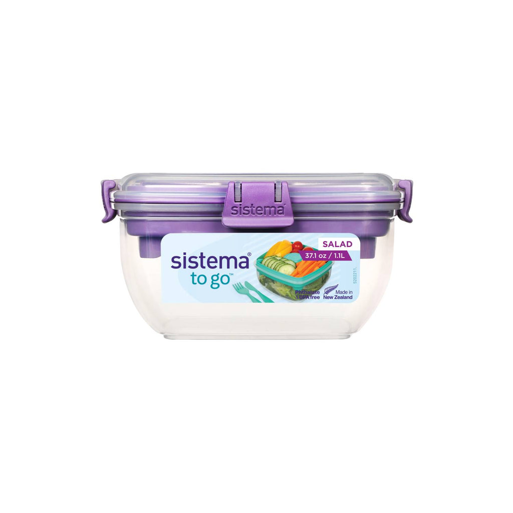 Pack de 4 contenedores herméticos para ensalada de 1.1 Litros Sistema® To Go™ SISTEMA- Depto51