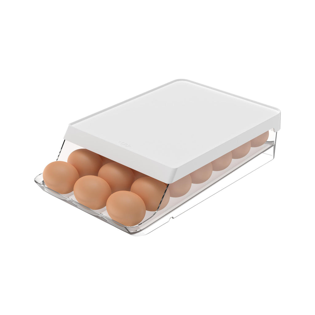 Organizador de Huevos Roll Clear Fresh 21 Un Blanco OU- Depto51