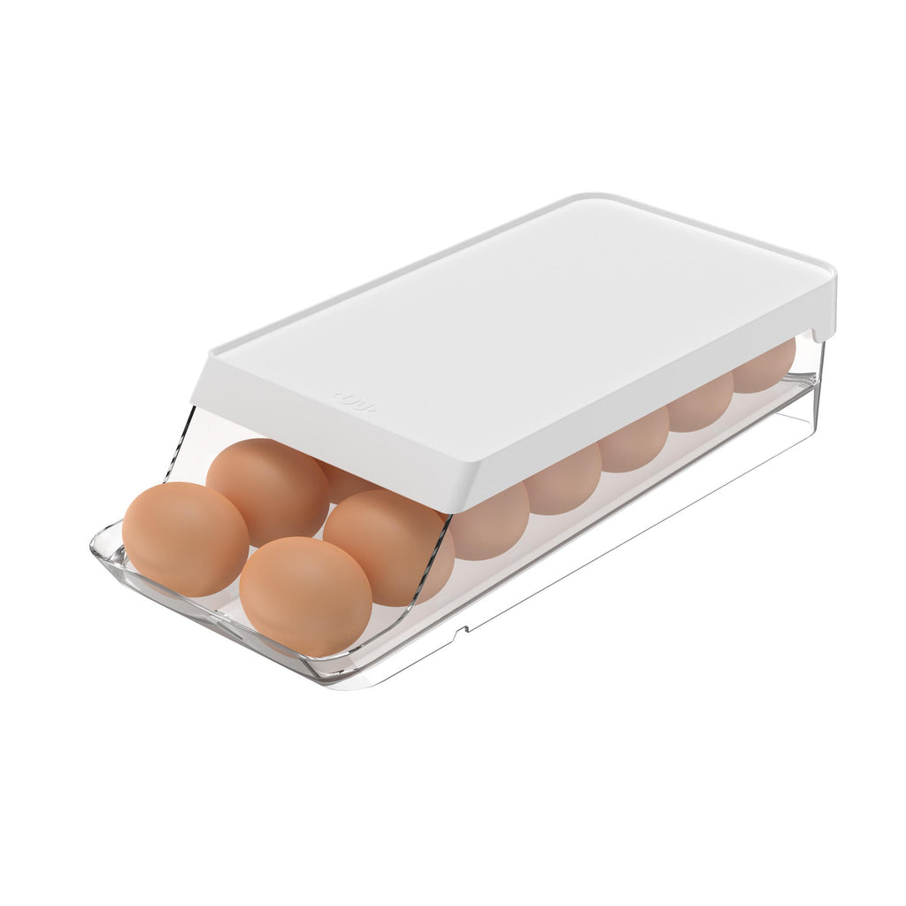 Organizador de Huevos Roll Clear Fresh 14 Un Blanco OU- Depto51