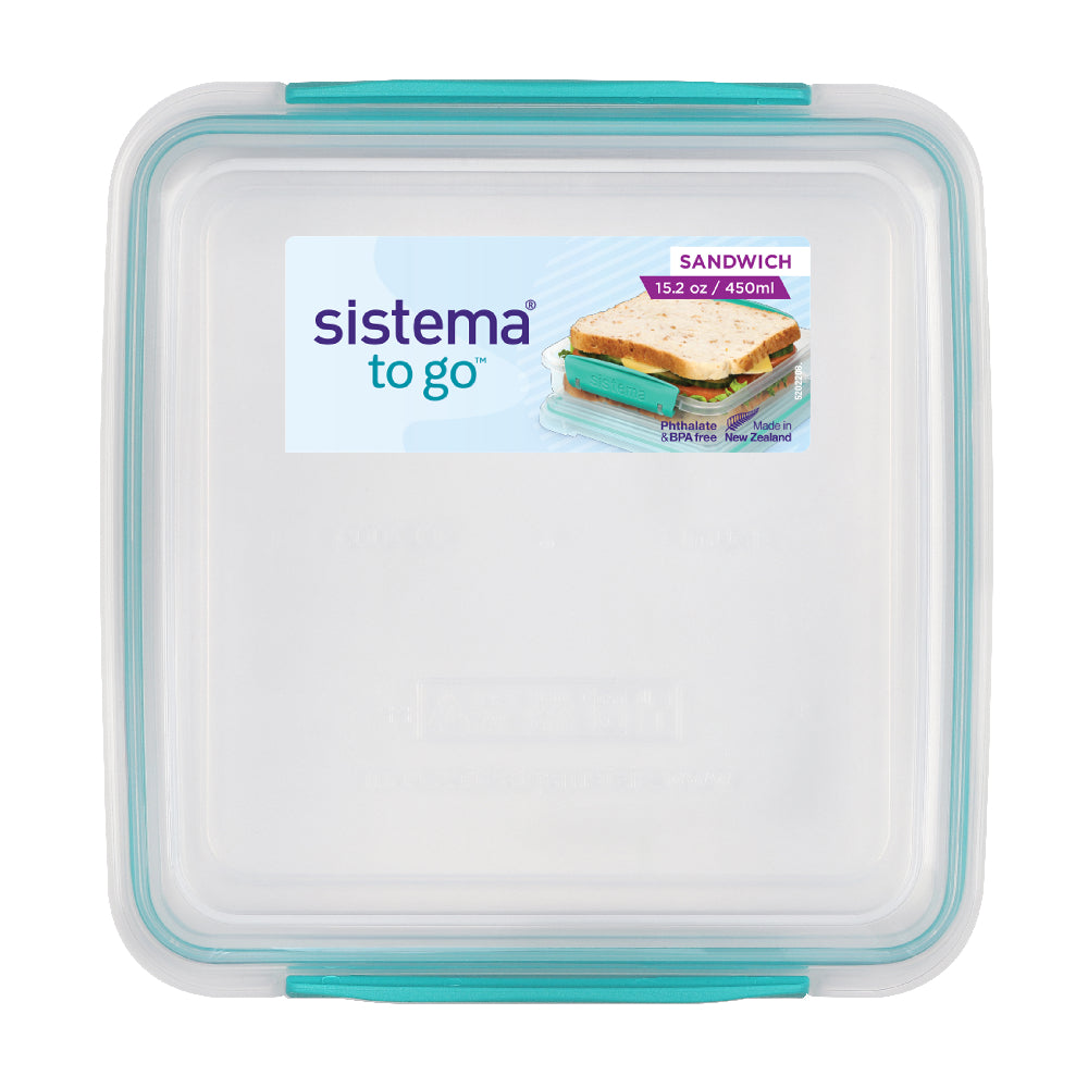 Pack de 9 contenedores herméticos para sándwich de 450ml Sistema® To Go™ SISTEMA- Depto51