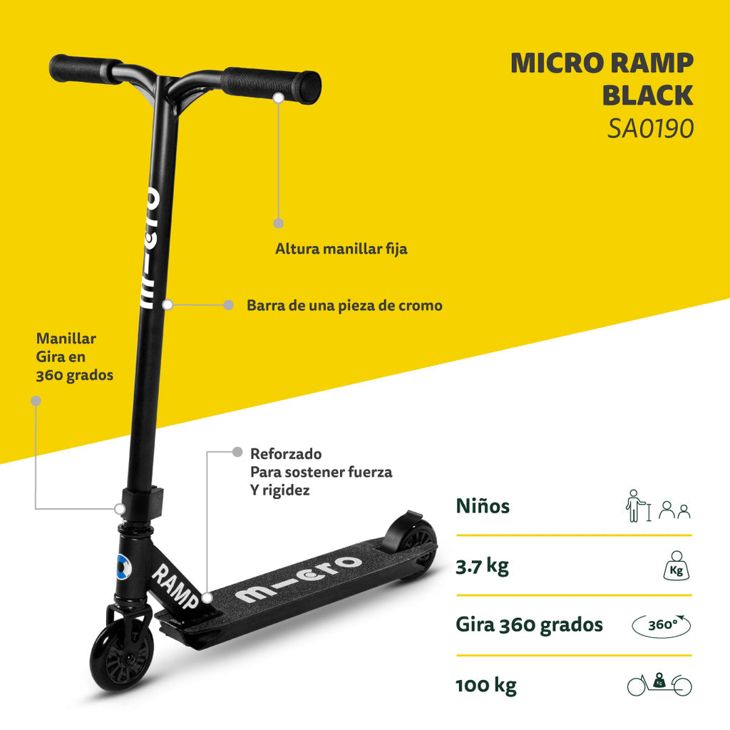 Scooter Ramp Negro MICRO- Depto51