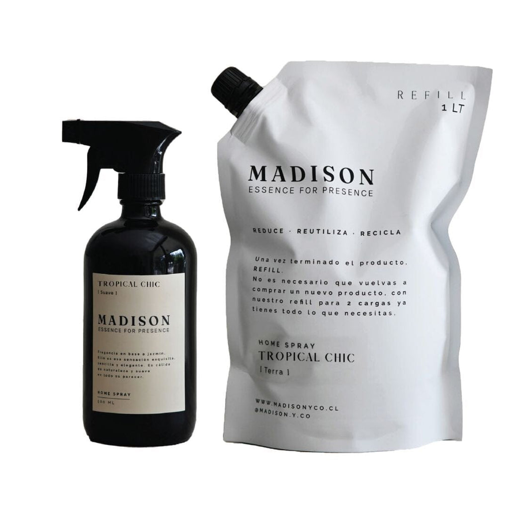 Pack de Home Spray + Refill Negro MADISON- Depto51