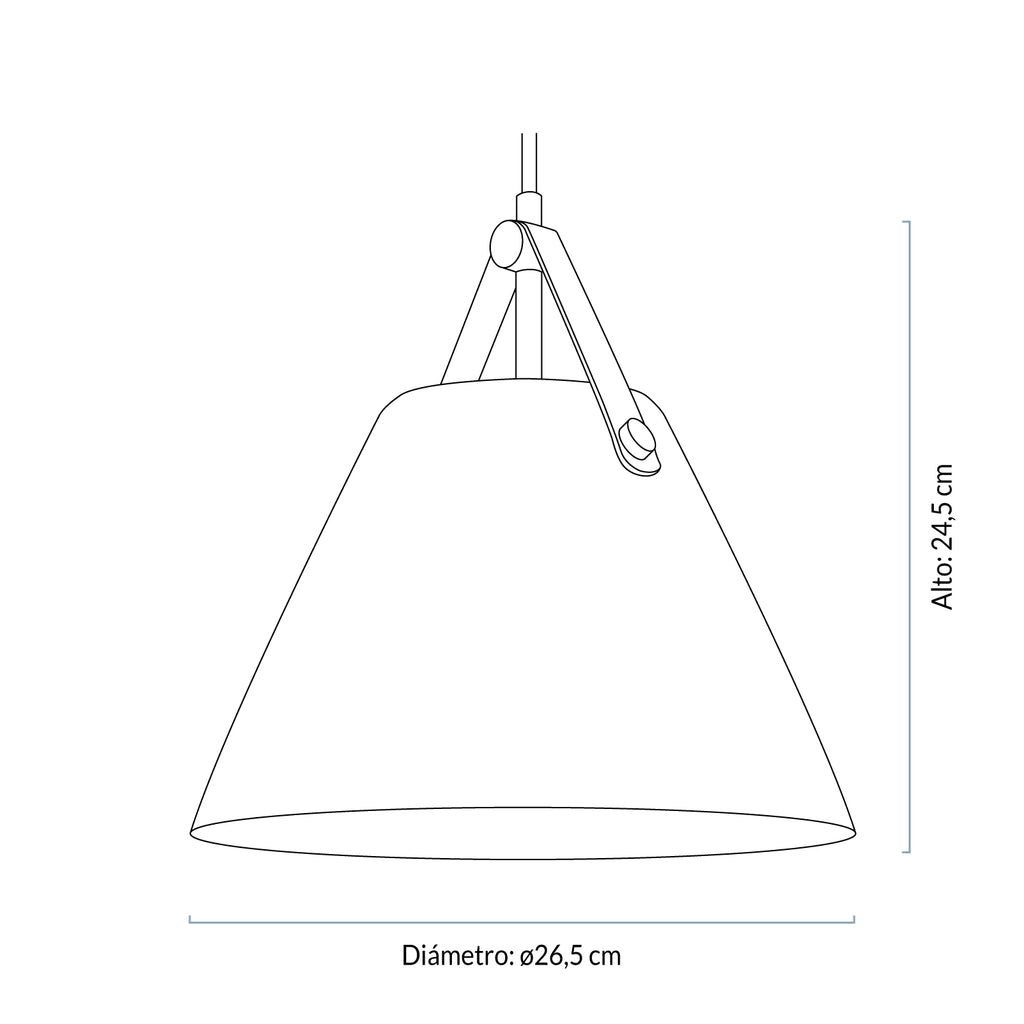 Lámpara de Colgar Amalia Negro FORM DESIGN- Depto51