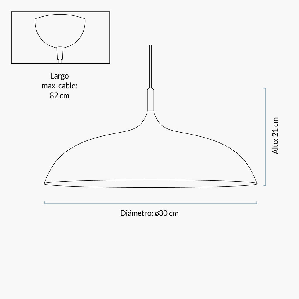 Lámpara de Colgar Coupe Blanco FORM DESIGN- Depto51