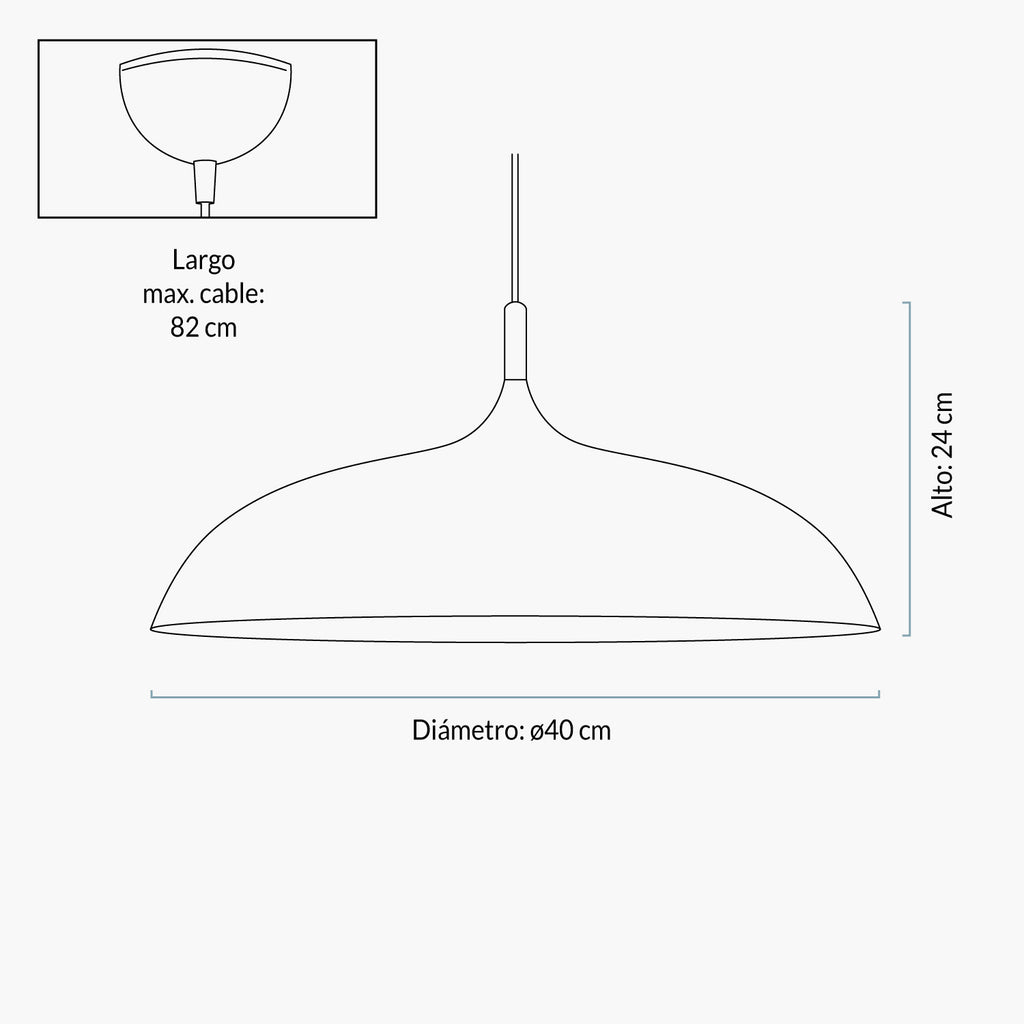 Lámpara de Colgar Coupe Blanco FORM DESIGN- Depto51