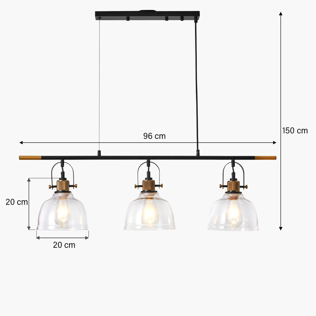 Lámpara de Colgar Mae X3 Vidrio FORM DESIGN- Depto51