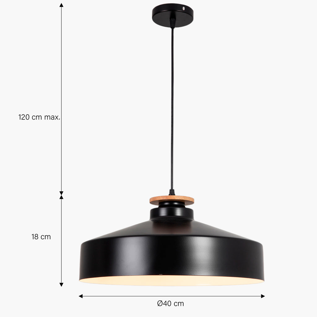 Lámpara de Colgar Tessa Negro FORM DESIGN- Depto51