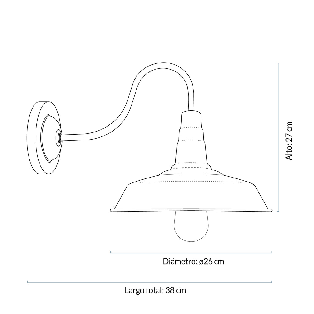 Lámpara de Pared Industrial Negro FORM DESIGN- Depto51