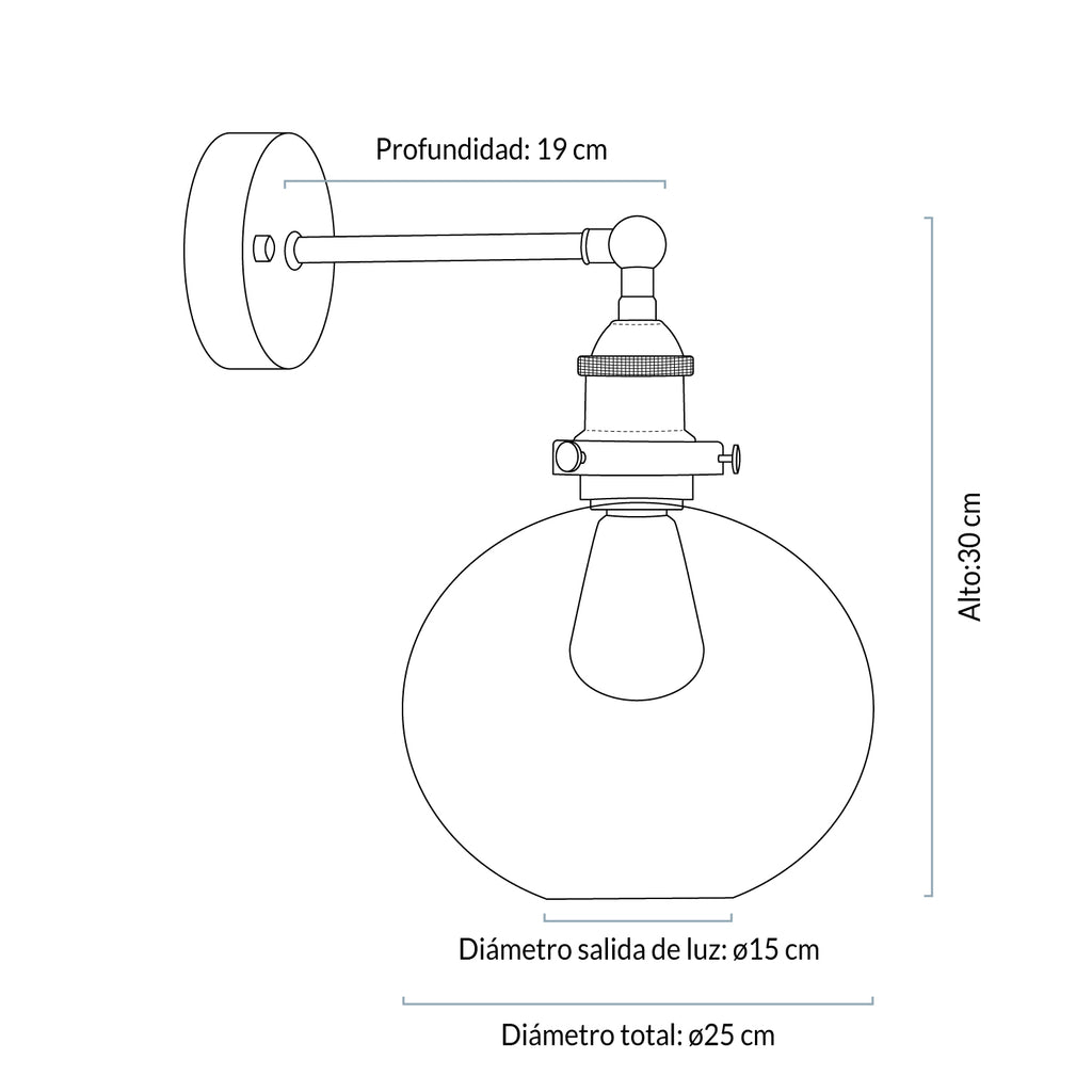 Lámpara de Pared Bubble Vidrio FORM DESIGN- Depto51