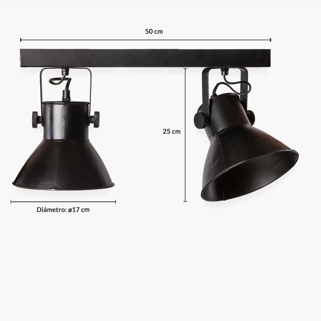 Lámpara de Pared Myra X2 Negro FORM DESIGN- Depto51