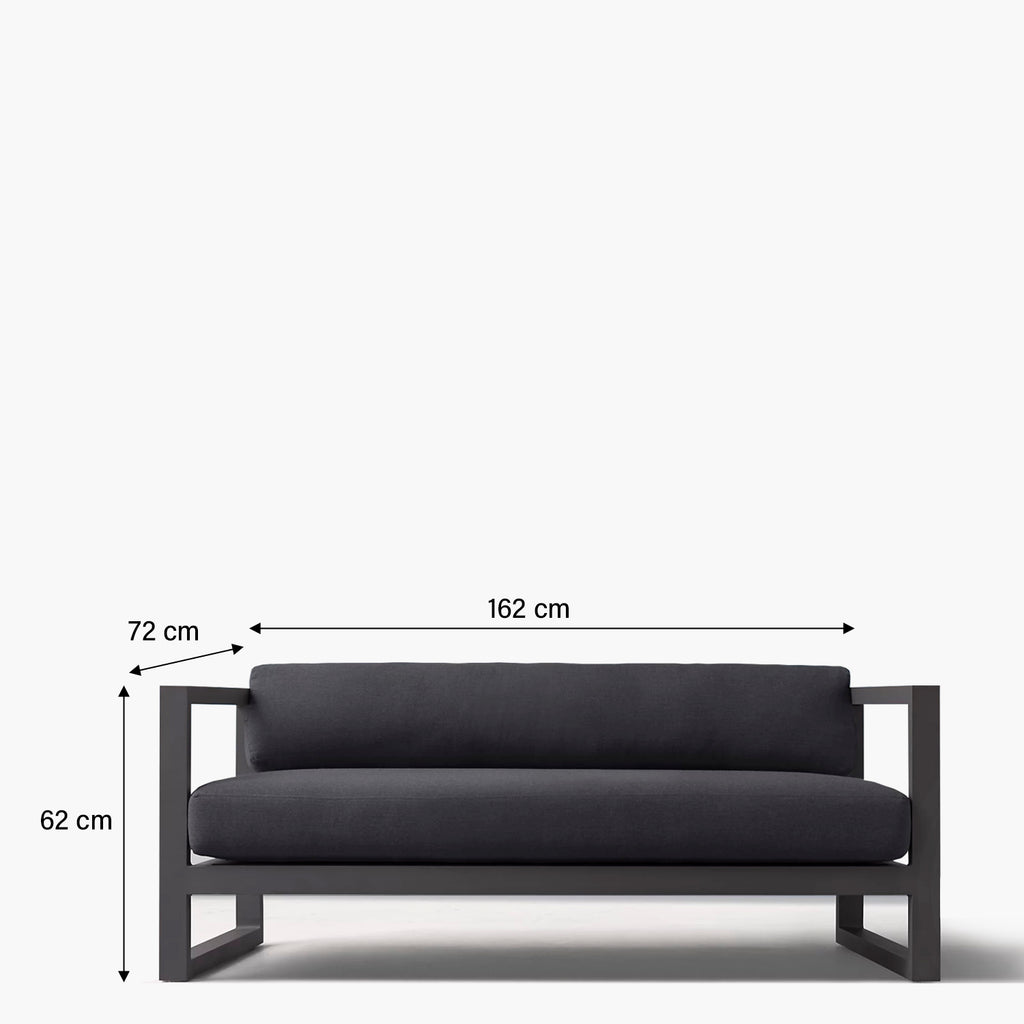 Sofa 2 Cuerpos Terraza Montego LT Gris Oscuro FORM DESIGN- Depto51