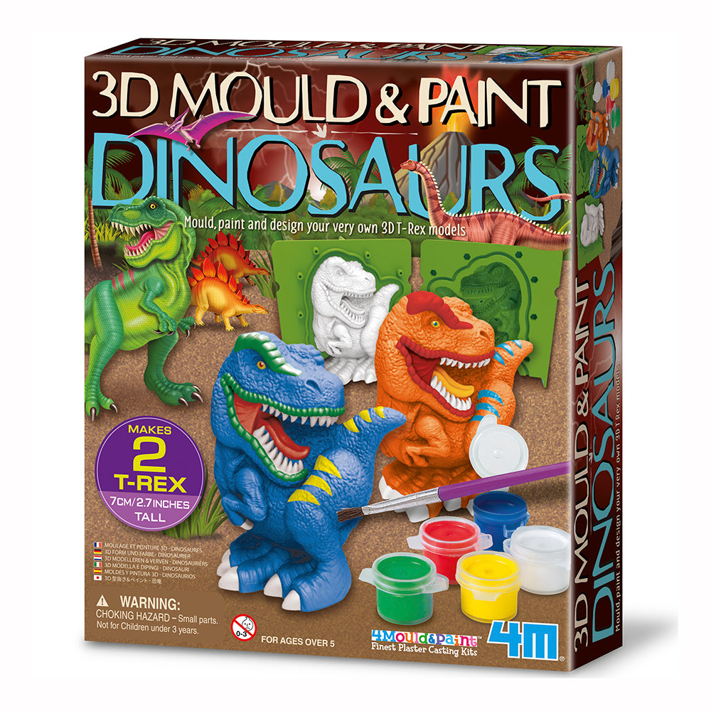 Moldea y Pinta Dinosaurios 3D 4M KIDZ LABS- Depto51