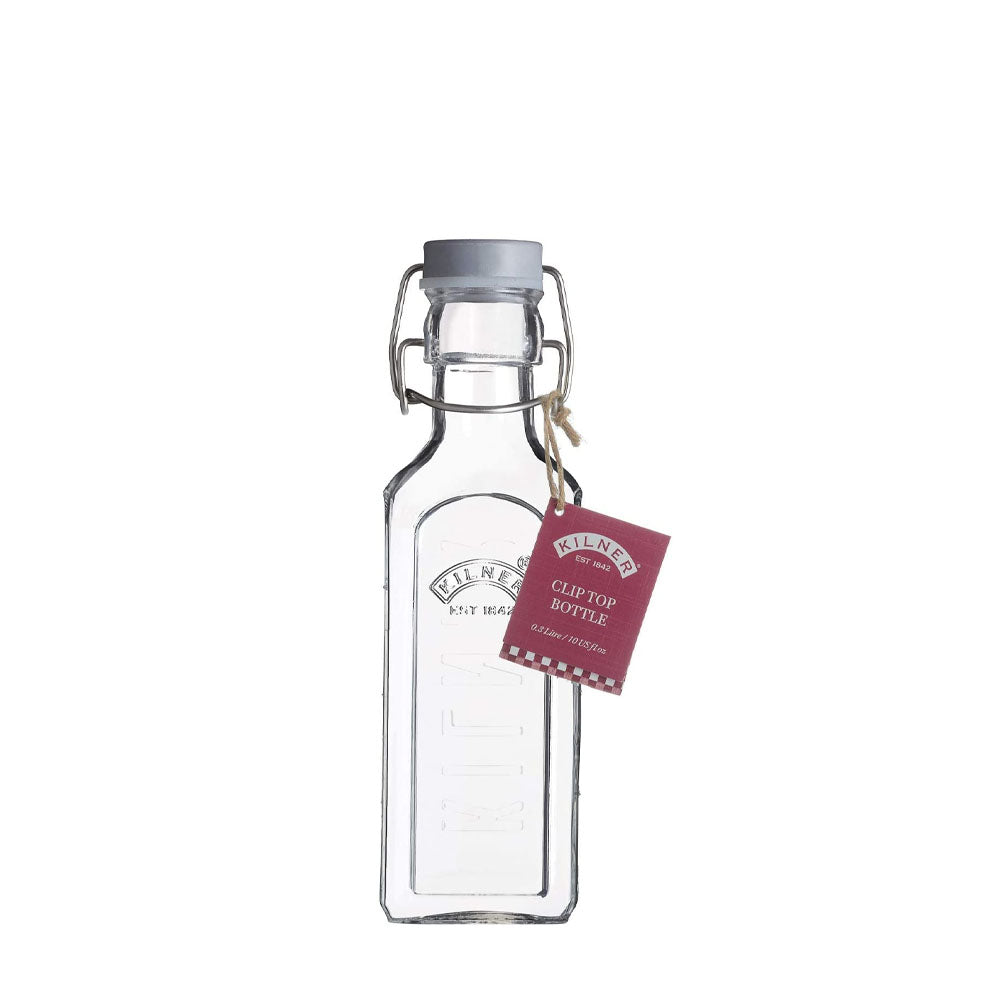 Botella Tapa Gris con Cierre Clip 0.3 L KILNER- Depto51