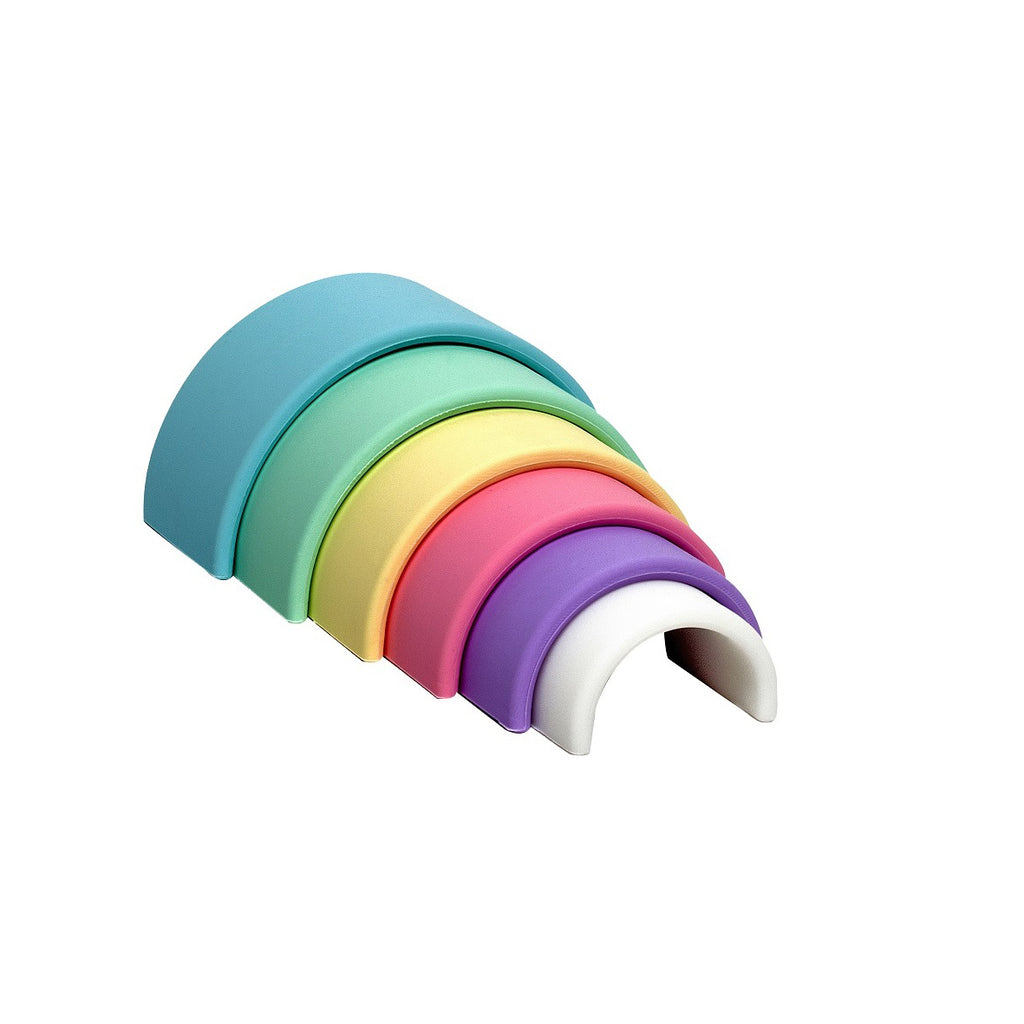 Set de 6 Piezas Arcoiris de Colores Pastel DENA- Depto51
