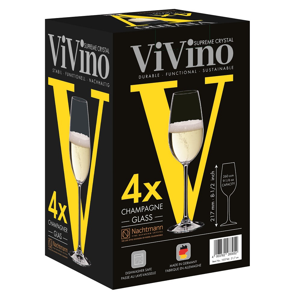 Set de 4 Copas Champagne Vivino NACHTMANN- Depto51