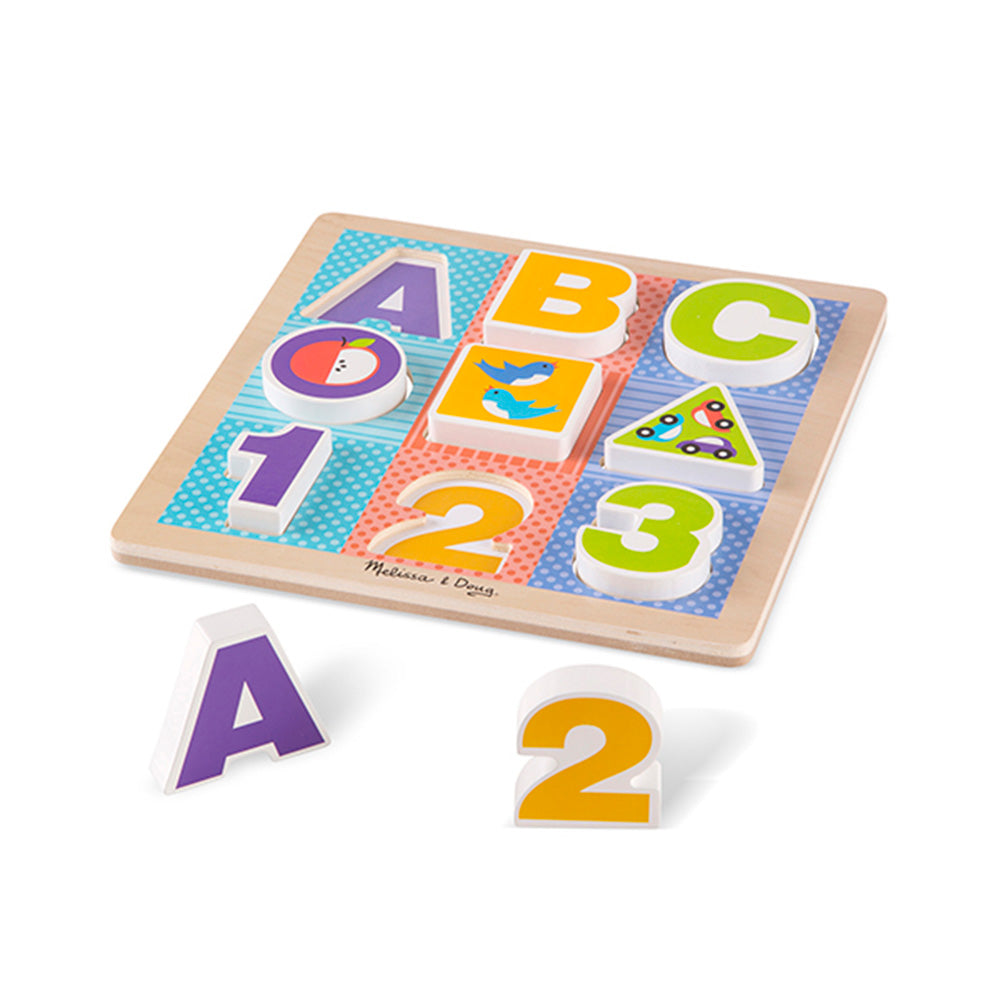 Puzzle Encaje Letras y Números MELISSA & DOUG- Depto51