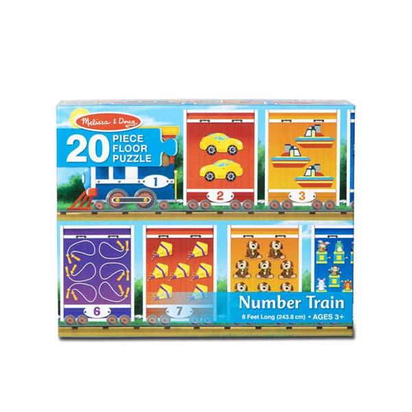 Puzzle Tren y Números 20 piezas MELISSA & DOUG- Depto51