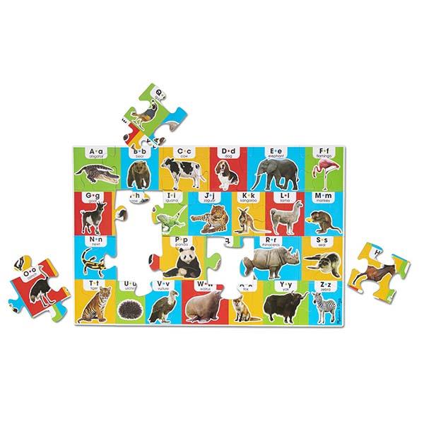 Puzzle Alfabeto y Animales 24 piezas MELISSA & DOUG- Depto51