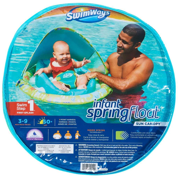 Flotador Spring con Toldo Infantil SWIMWAYS- Depto51